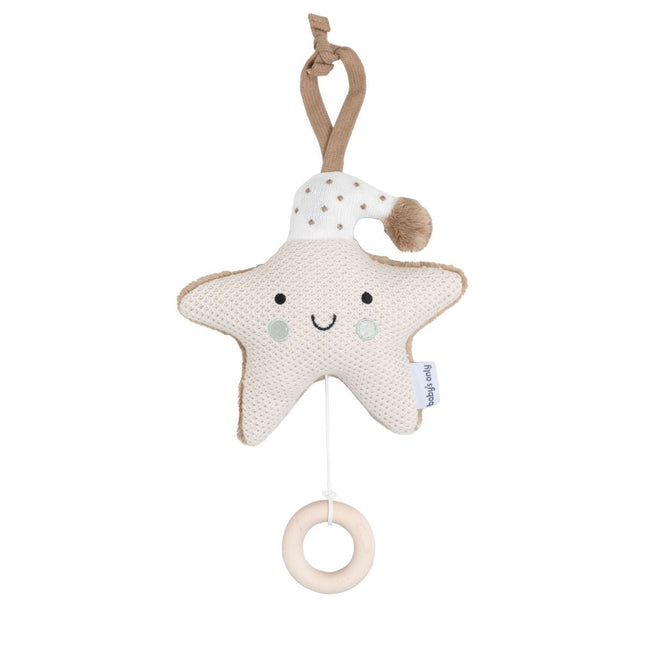 Muziekdoosje ster Heaven clay/warm linen - Babywinkel - 8721052104134