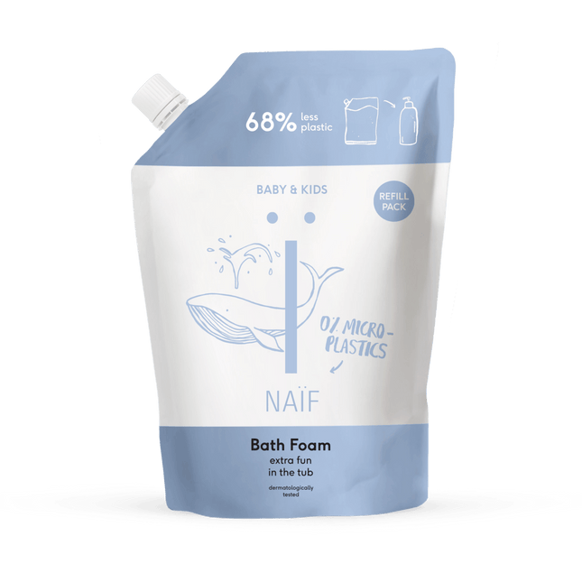 Naif Badschuim Voor Baby en Kids Navulverpakking 500ml koop je bij Babywinkel