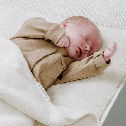 Newborn deken Cozy urban taupe - 65x75 cm - Babywinkel - 8721052100945