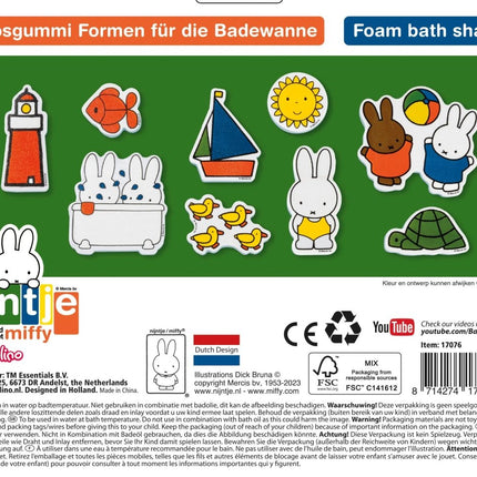 Nijntje Badspeelgoed Foam Figuren - Nijntje - Babywinkel - 8714274170766