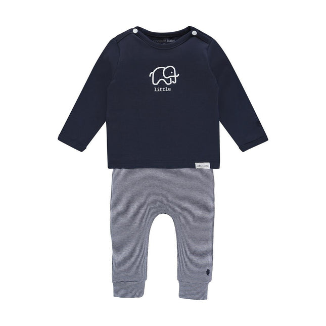 Noppies Baby Shirt Met Broekje Navy - Noppies - Babywinkel - 8719788542764