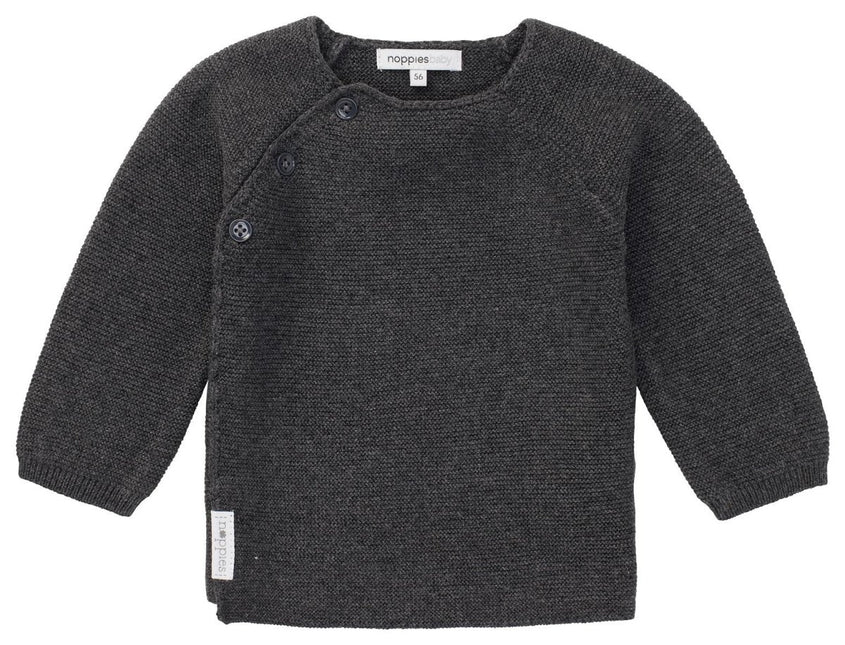 Noppies Baby Vestje Pino Dark Grey Melange - Noppies - Babywinkel - 8719788631895