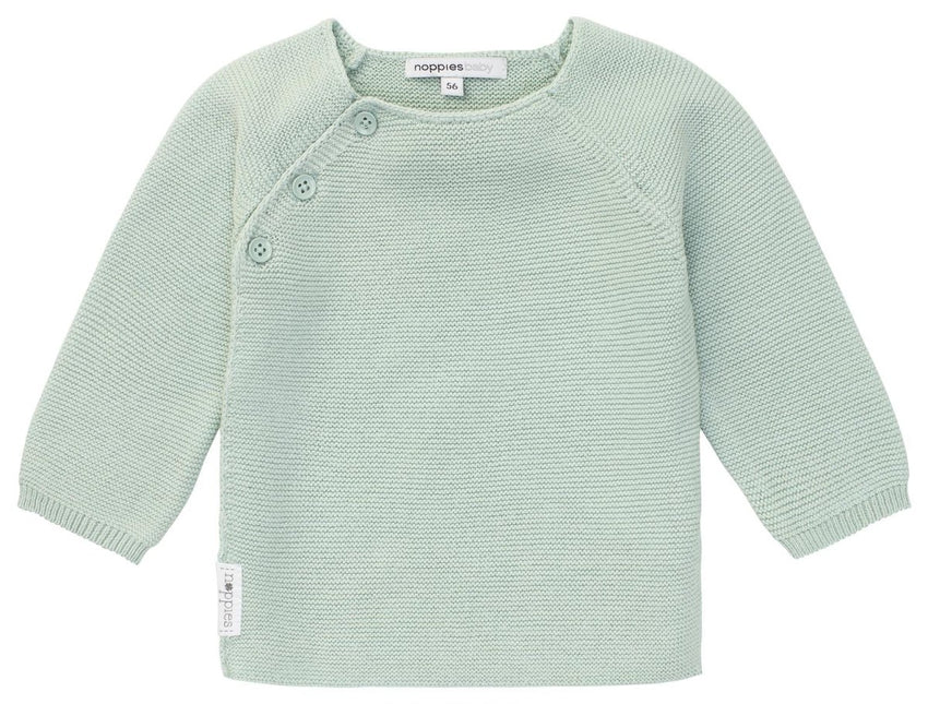Noppies Baby Vestje Pino Grey Mint Melange - Noppies - Babywinkel - 8719788631833