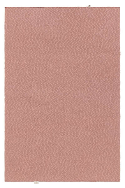 Noppies Gemeleerd gebreid omkeerbaar wiegdekentje Misty Rose 100x140cm koop je bij Babywinkel
