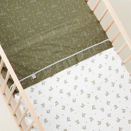 Noppies Wiegdeken Clover Mousseline Omkeerbaar Beetle - Noppies - Babywinkel - 8719788633318