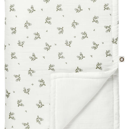 Noppies Wiegdeken Clover Mousseline Omkeerbaar Beetle 75x100cm - Noppies - Babywinkel - 8719788633196