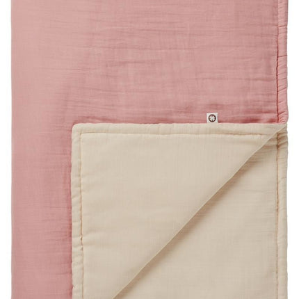 Noppies Wiegdeken Gevuld Mousseline Omkeerbaar Misty Rose 100x140cm - Noppies - Babywinkel - 8719788633271