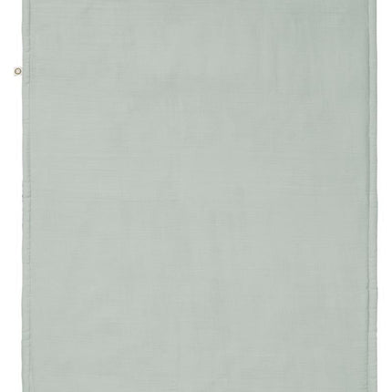 Noppies Wiegdeken Gevuld Mousseline Omkeerbaar Puritan Gray 75x100cm - Noppies - Babywinkel - 8719788633165