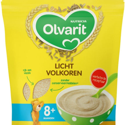 Olvarit Babyvoeding Licht Volkoren 8+ Maanden - Olvarit - Babywinkel - 3041091579256