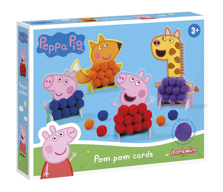 Peppa Pig Pompom Plakken - Babywinkel - 8714274360174