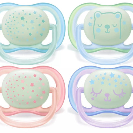 Philips Avent Fopspeen Air Night Mix +0Mnd 2st - Philips Avent - Babywinkel - 8710103900771