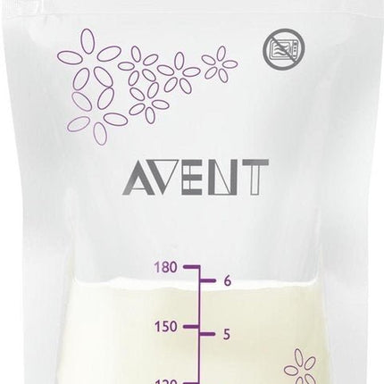 Philips Avent Moedermelk Bewaarzakjes 180ml 25st - Philips Avent - Babywinkel - 8710103940203