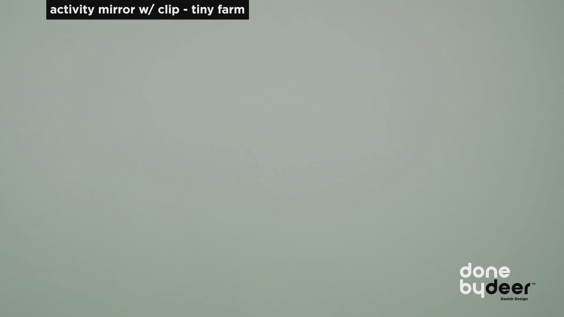 Activiteiten spiegel met clip Tiny farm Green