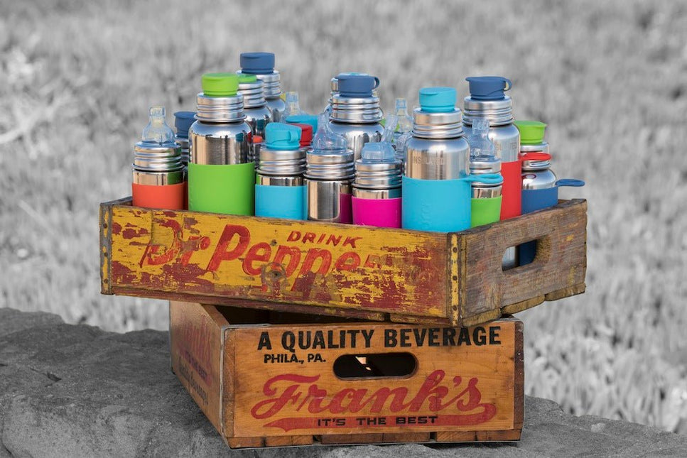Pura Babyfles Rvs 325 Ml + Silicone Speen Medium Flow + Silicone Reisdop + Mint Sleeve - Pura - Babywinkel - 858312007503