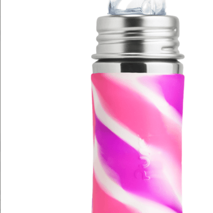 Pura Babyfles Tuitspeen 325Ml Set Pink Swirl 4 delig - Pura - Babywinkel - 853766006713