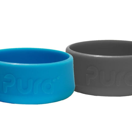 Pura Flesbeschermer Silicone Grijs+Aqua 2St - Pura - Babywinkel - 858312007497