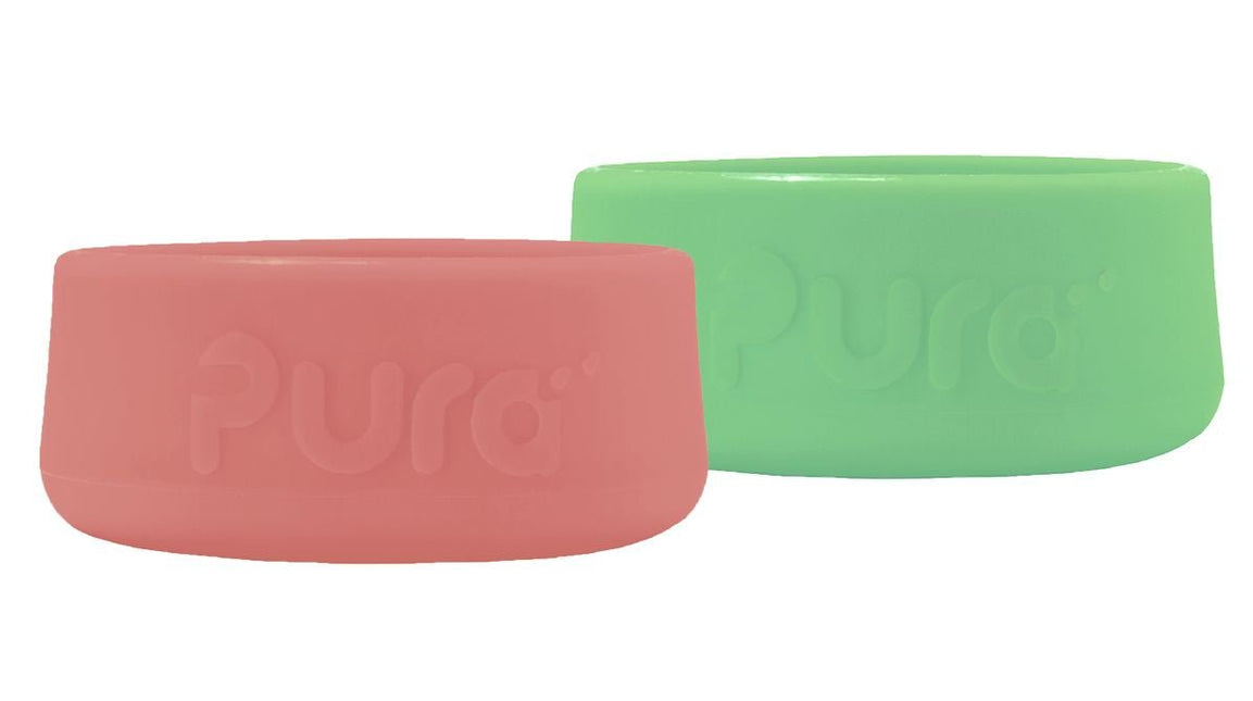 Pura Flesbeschermer Silicone Moss+Rose 2St - Pura - Babywinkel - 850038571092