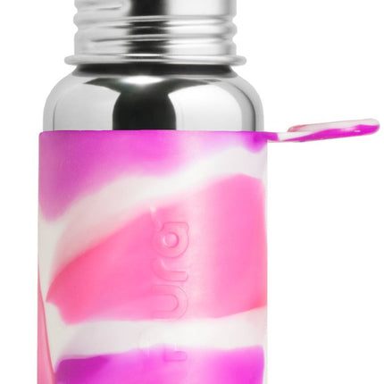 Pura Waterfles Rvs 550Ml Set Pink Swirl 3 delig - Pura - Babywinkel - 853766006591