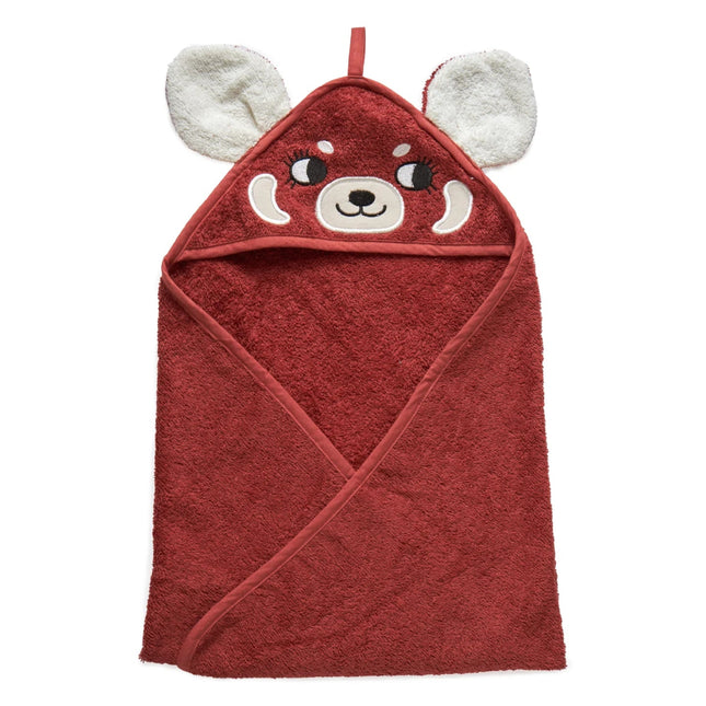 Roommate Badcape Baby Rode Panda - Babywinkel - 5713137005767