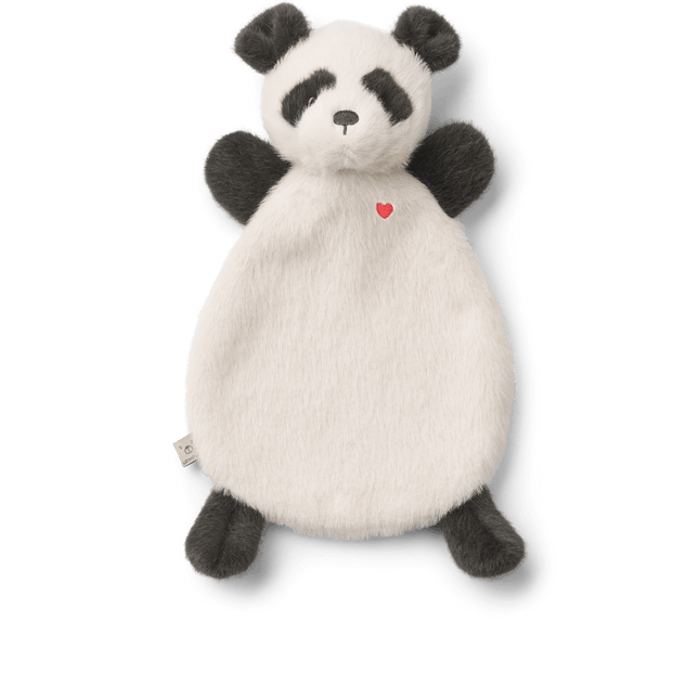 Roy Panda Cuddle Cloth Sandy / Dark grey - Babywinkel - 5715493489656