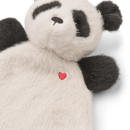 Roy Panda Cuddle Cloth Sandy / Dark grey - Babywinkel - 5715493489656