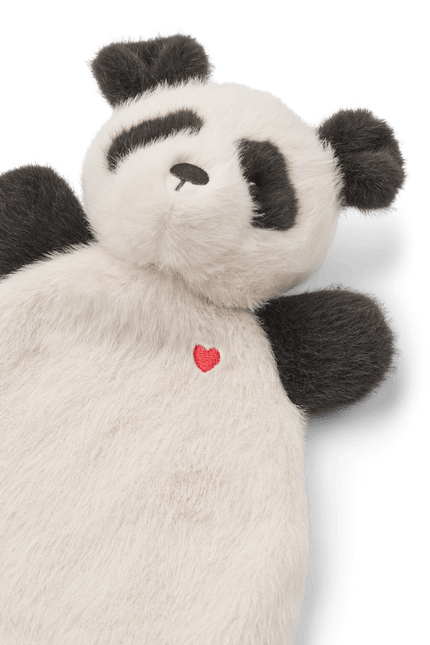 Roy Panda Cuddle Cloth Sandy / Dark grey - Babywinkel - 5715493489656