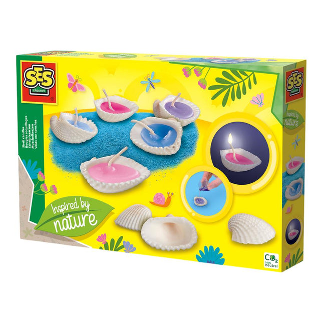 Ses 14033 Schelp Kaarsen Inspired By Nature - Babywinkel - 8710341140335