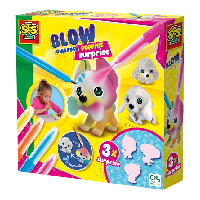 Ses 14333 Blow Airbrush Pens Puppy's 3x - Babywinkel - 8710341143336
