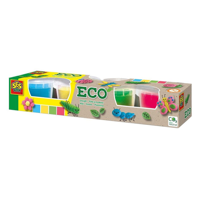 Ses 24911 Eco Klei 4x90gr - Babywinkel - 8710341249113