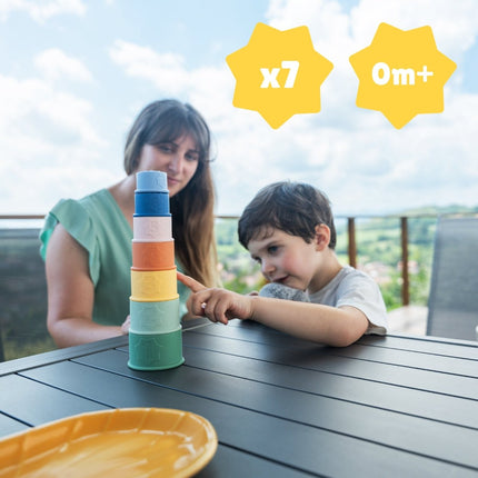 Silicone opstapelbare kommen - Babywinkel - 3661276189270