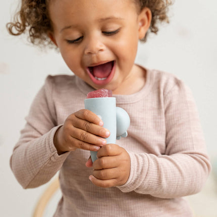 Siliconen ijsjesvorm 3 - pack Tiny Farm Blue koop je bij Babywinkel