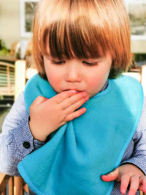 Silly Billyz Fleece Large Bibs dusty blue - Babywinkel - 9315455090713