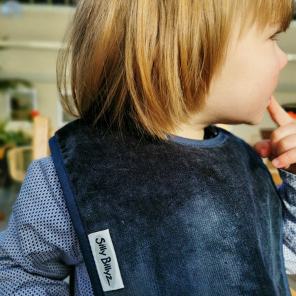 Silly Billyz Fleece Large Bibs Grey - Babywinkel - 9421018210723