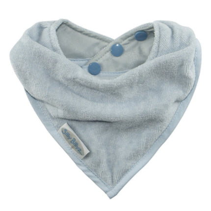 Silly Billyz Towel Bandana Bibs dusty blue - Babywinkel - 9315455073174