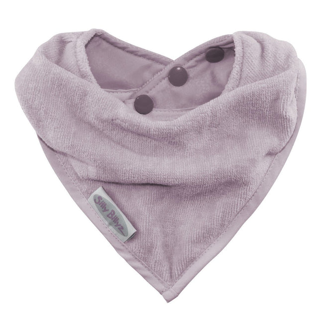 Silly Billyz Towel Bandana Bibs lavender - Babywinkel - 9315455240798