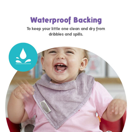 Silly Billyz Towel Bandana Bibs lavender - Babywinkel - 9315455240798