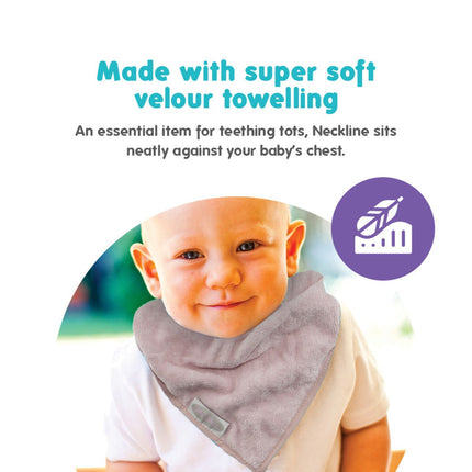 Silly Billyz Towel Bandana Bibs lavender - Babywinkel - 9315455240798