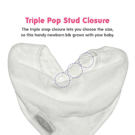 Silly Billyz Towel Bandana Bibs white - Babywinkel - 9421018218767