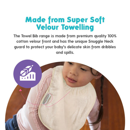 Silly Billyz Towel Large Bibs White sand - Babywinkel - 9315455240842