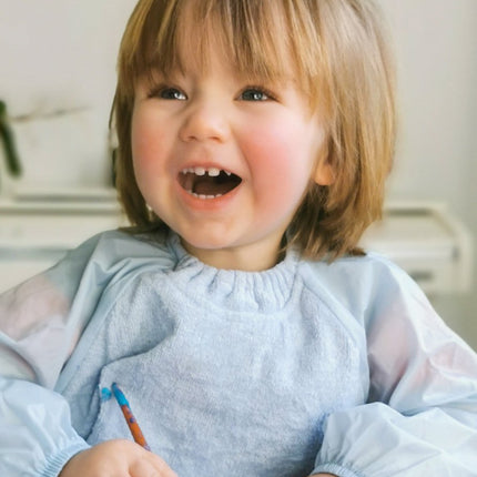 Silly Billyz Towel Messy eater Bibs dusty blue - Babywinkel - 9315455073198