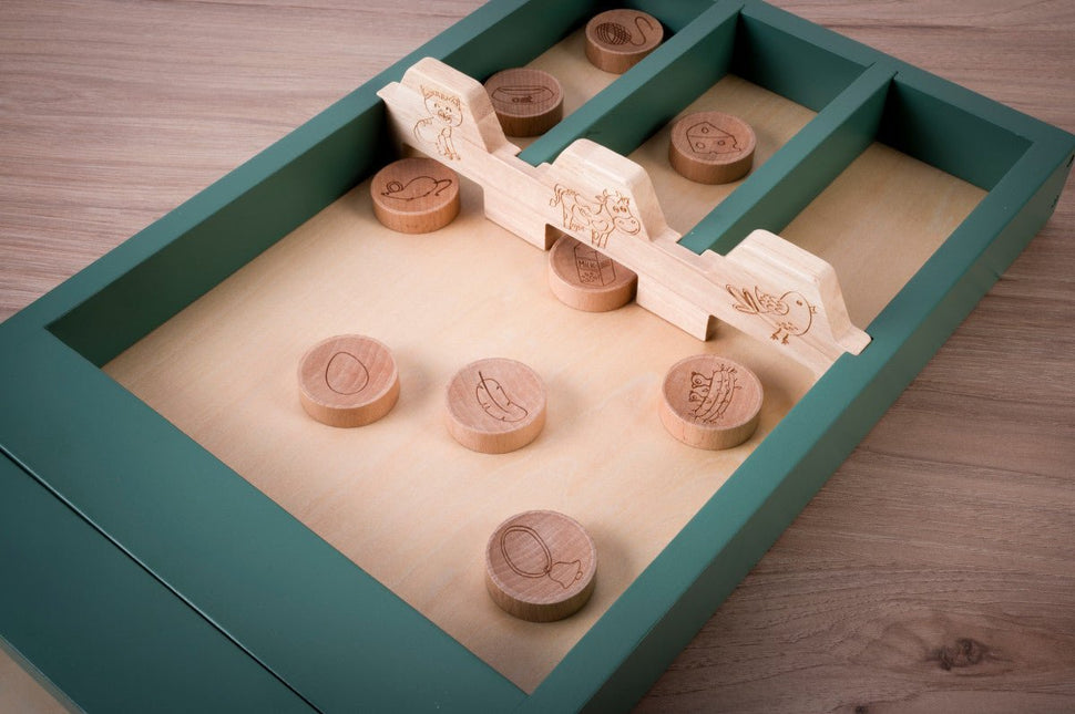 Sjoelbak/shuffle board/jeu de pallet/Jakkolo basilgreen - Babywinkel - 8714218729647
