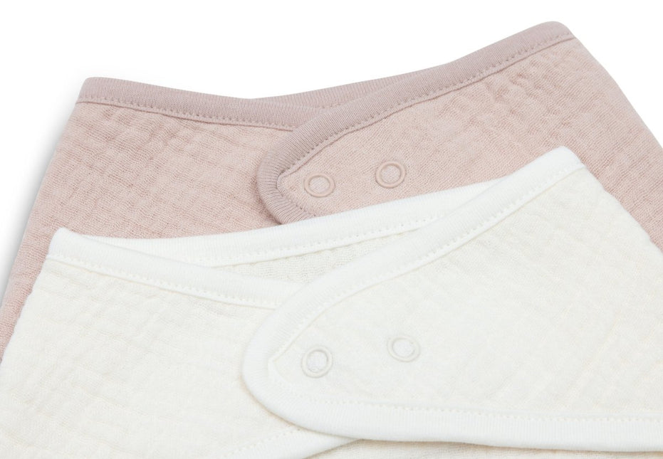 Jollein Slabbetje Wild Rose/Oatmeal - 2 Stuks koop je bij Babywinkel