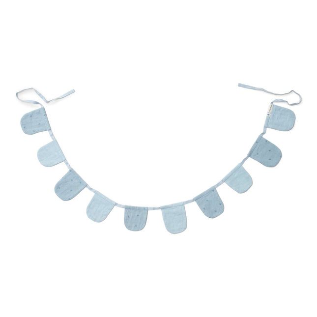 Slinger met vlaggetjes - Pure Denim Blue - Babywinkel - 8721122584682