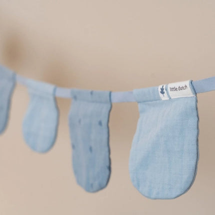 Slinger met vlaggetjes - Pure Denim Blue - Babywinkel - 8721122584682