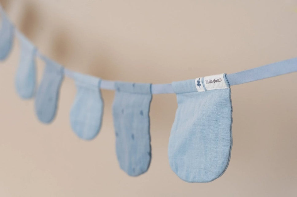 Slinger met vlaggetjes - Pure Denim Blue - Babywinkel - 8721122584682