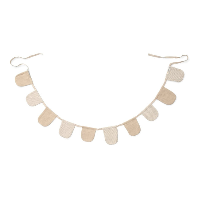 Slinger met vlaggetjes - Pure Soft Beige - Babywinkel - 8721122584477