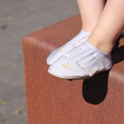 Slipstop Cars Naturel Shoes Boys - Babywinkel - 8683555285386