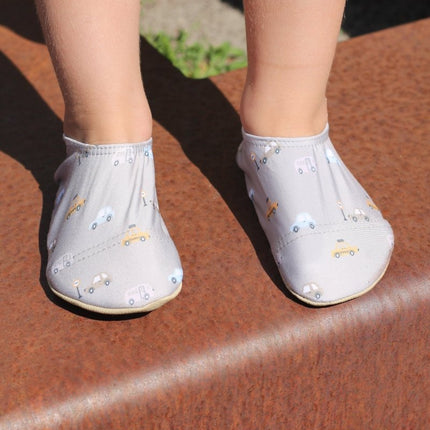 Slipstop Cars Naturel Shoes Boys - Babywinkel - 8683555285386