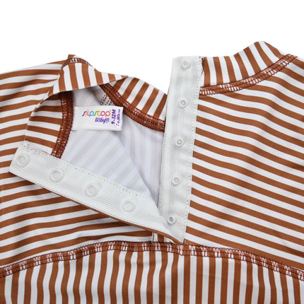 Slipstop UV Shirt Cognac Stripe koop je bij Babywinkel