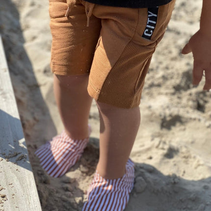 Slipstop UV Shirt Cognac Stripe koop je bij Babywinkel